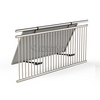 Schwarzer, winkelverstellbarer Aluminium-Balkon-Easy-Solar-Halter