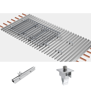 Großhandel mit Aluminium-Mini-Schienenlösung, Solar-Metalldachhalterung