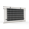 Schwarzer, winkelverstellbarer Aluminium-Balkon-Easy-Solar-Halter