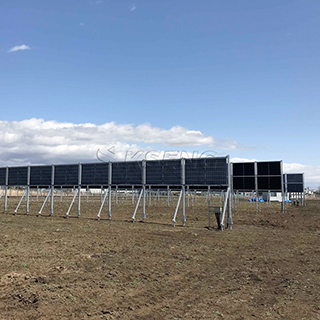 Vertikale Solar-Bodenmontagehalterung aus Aluminium im Großhandel