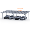 OEM-kundenspezifischer wasserdichter Aluminium-Solar-Carport für 4 Autos 