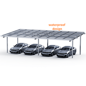 OEM-kundenspezifischer wasserdichter Aluminium-Solar-Carport für 4 Autos 