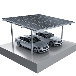 OEM-kundenspezifischer wasserdichter Aluminium-Solar-Carport für 4 Autos 