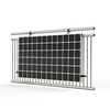 Schwarzer, winkelverstellbarer Aluminium-Balkon-Easy-Solar-Halter