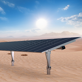 KST-1P Ein horizontales, einachsiges Solar-Tracking-System im Hochformat